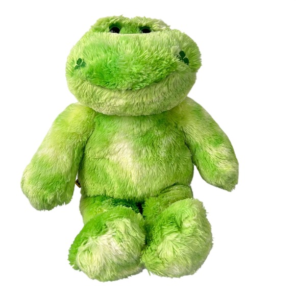 Build-A-Bear Other - Build-A-Bear St.Patrick's Day Shamrock Frog Green Plush Lucky Clover Collectible